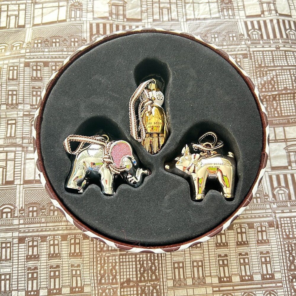 Henri Bendel Trio Animal Ornament Set – NWOT